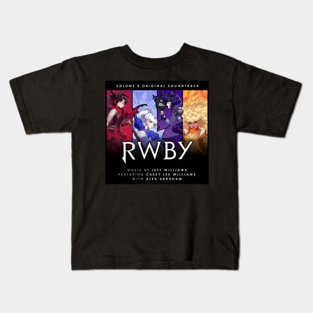 RWBY - Volume 8 OST Album Cover Kids T-Shirt by indieICDtea